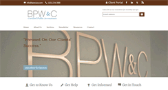 Desktop Screenshot of bpwccpa.com