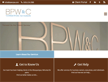 Tablet Screenshot of bpwccpa.com
